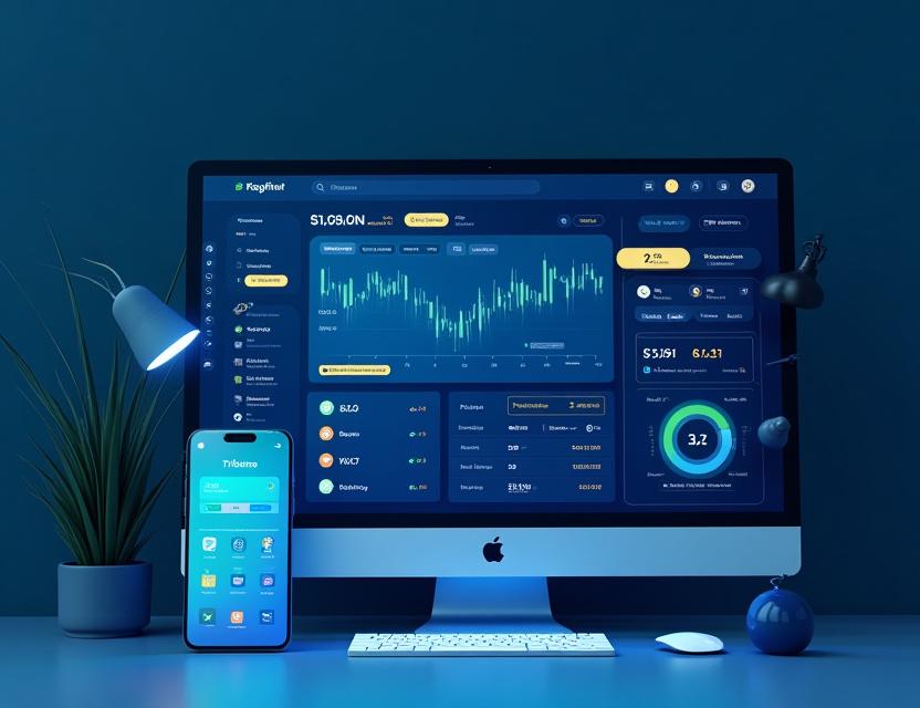 Crypto application UI/UX design examples and interface patterns