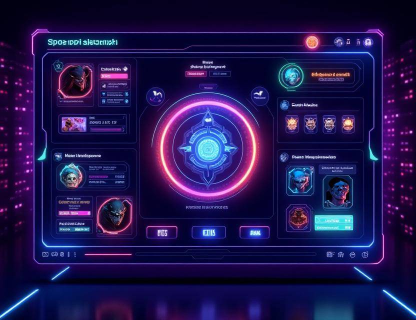 GameFi and metaverse token launchpad interface