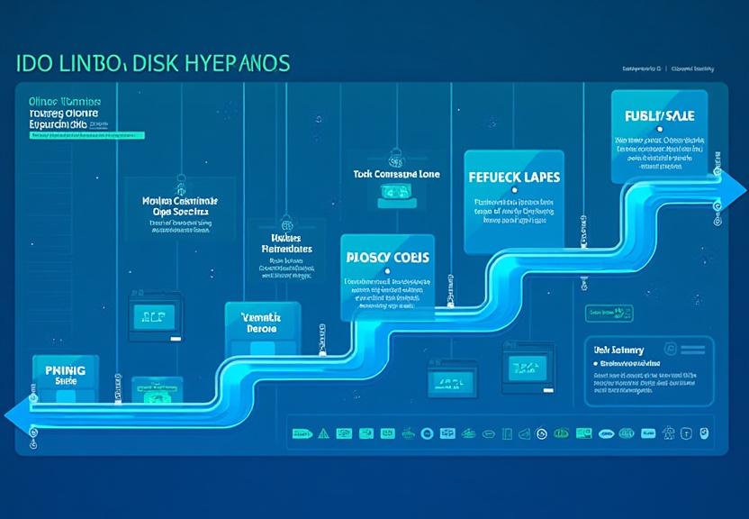 IDO launch timeline showing token distribution phases
