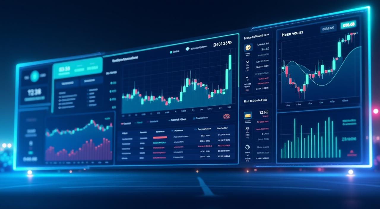 Trending coins analytics dashboard with price charts and market statistics